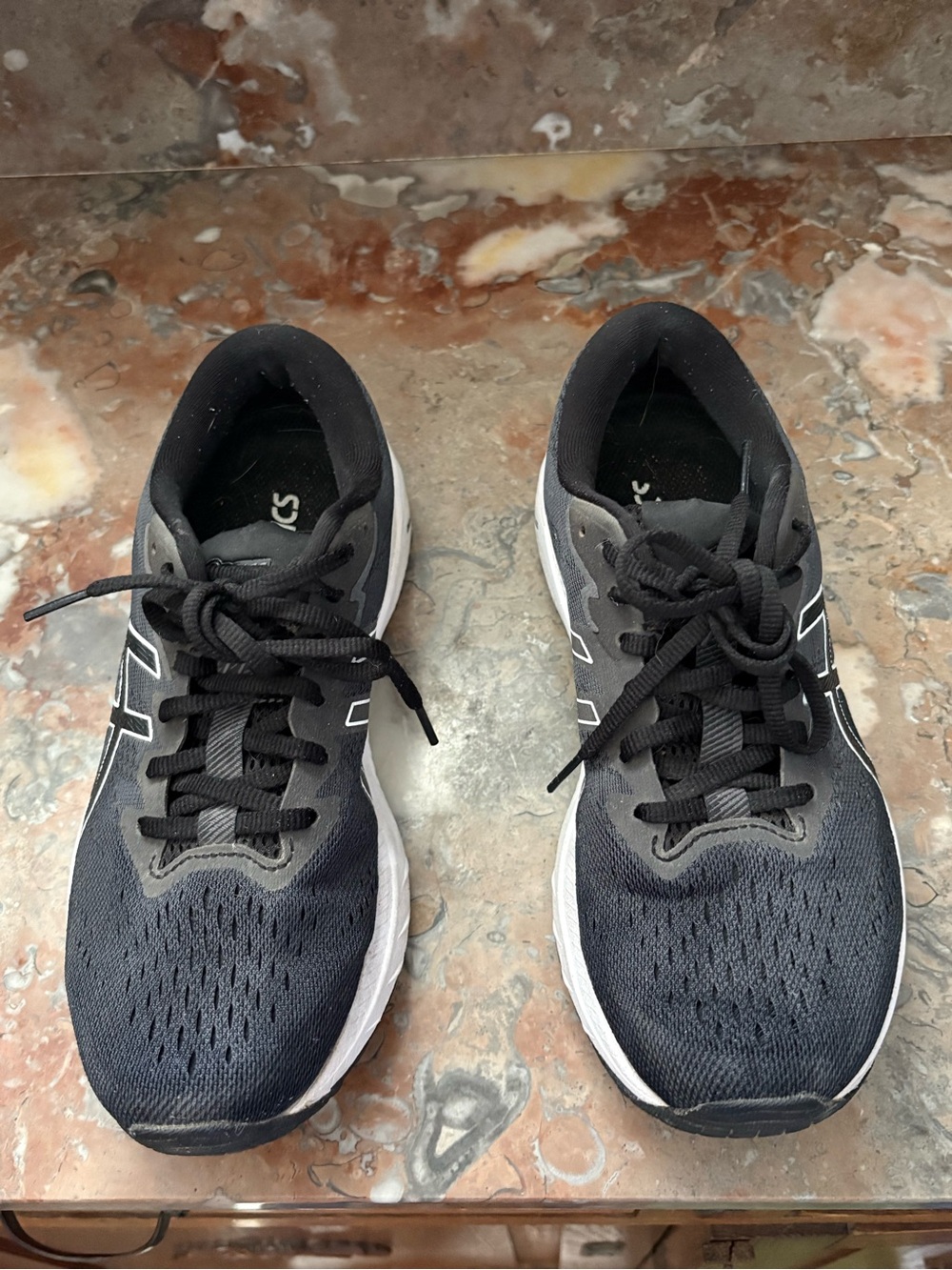 Black and White ASICS